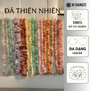 Dây vụn thạch anh tự nhiên, dùng làm đồ thủ công handmade vòng tay, dây chuyền phụ kiện thời trang, DIY Mi Shungite