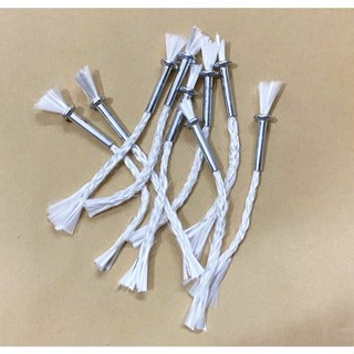 BẤC ĐÈN HOA SEN - BẤC SỢI THỦY TINH DÙNG CHO ĐÈN DẦU PHẬT (Gồm Sợi bấc 12cm và ống kim loại)