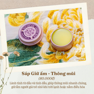Sáp Giữ Ấm Thông Mũi nhanh chóng giữ ấm cơ thể cho bé phòng ngừa bệnh hô hấp nhiễm lạnh