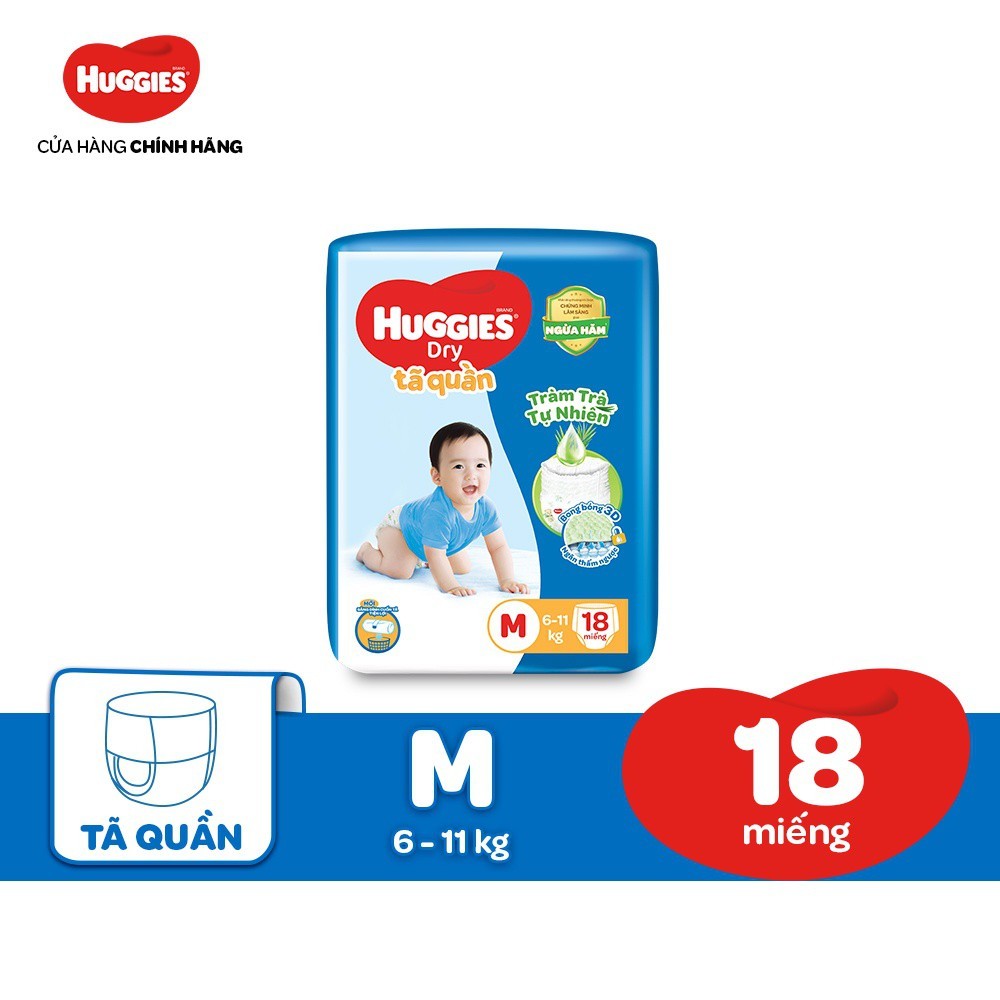 Tã quần Huggies size M18 L16 XL14 XXL12