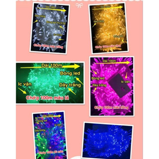 Dây đèn trang trí Noel 80m 352 bóng IC chỉnh