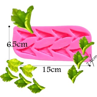 Khuôn silicon vỉ 8 lá nõn khuôn lá cây