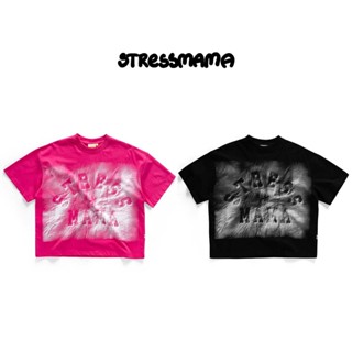 [LOCAL BRAND] Áo thun Stressmama FALL24 TRACE tay lỡ, form boxy vải Cotton 100% - Thời trang nam nữ Unisex Streetwear