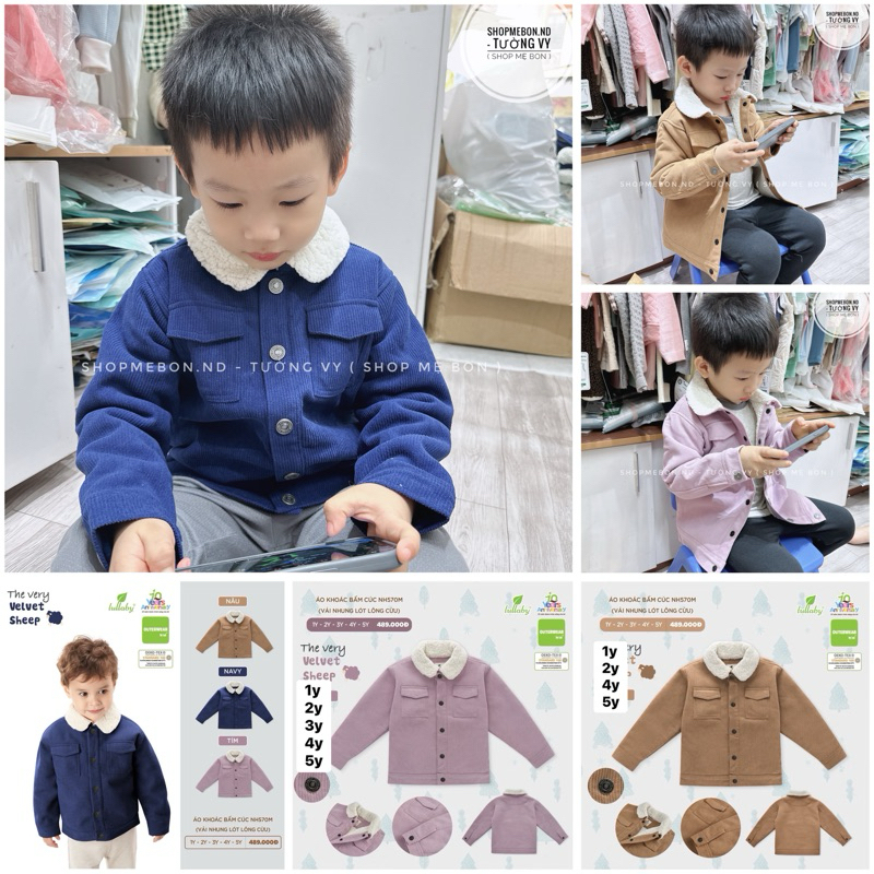 [ Lullaby ] Áo khoác lông Lullaby cho bé trai bé gái