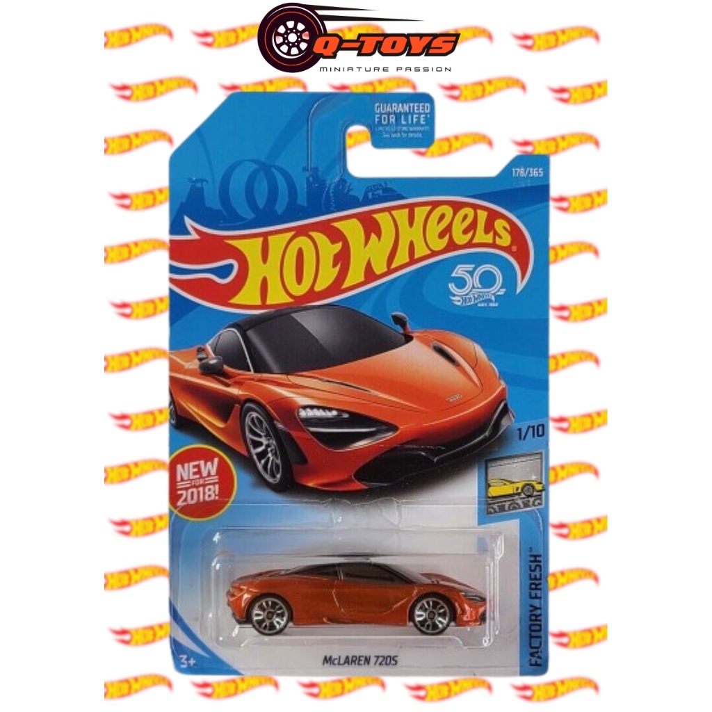 Xe mô hình Hot Wheels McLaren 720S (Cam) tỉ lệ 1:64