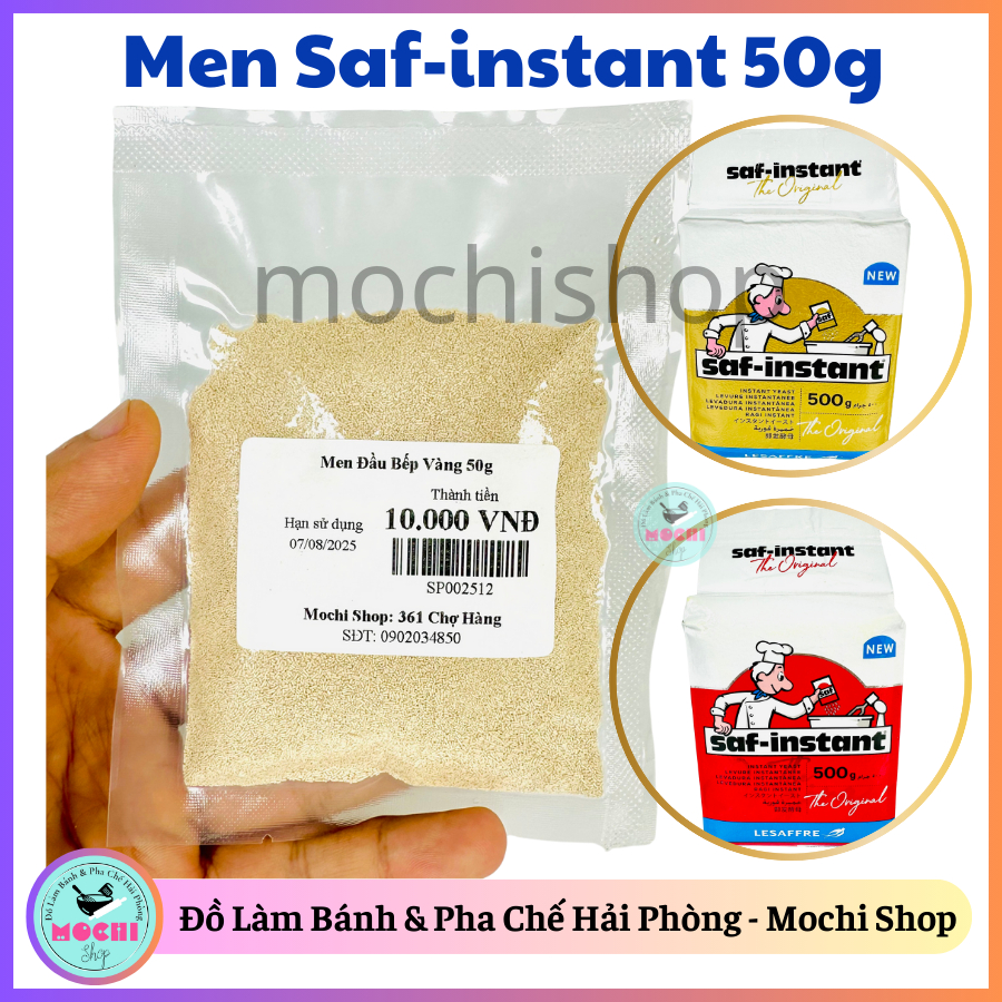 Men đầu bếp Vàng Đỏ Saf-instant 50g (chiết lẻ)