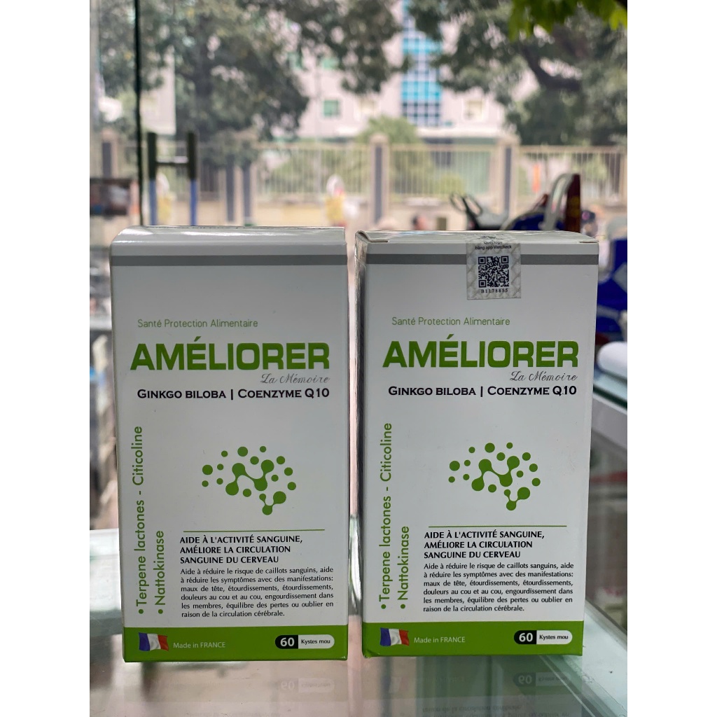 Viên Uống Bổ Não Tăng Cường Tuần Hoàn Não BRAIN TONIC - Nhập Khẩu Cchính Hãng Pháp ( Hộp 60 Viên )