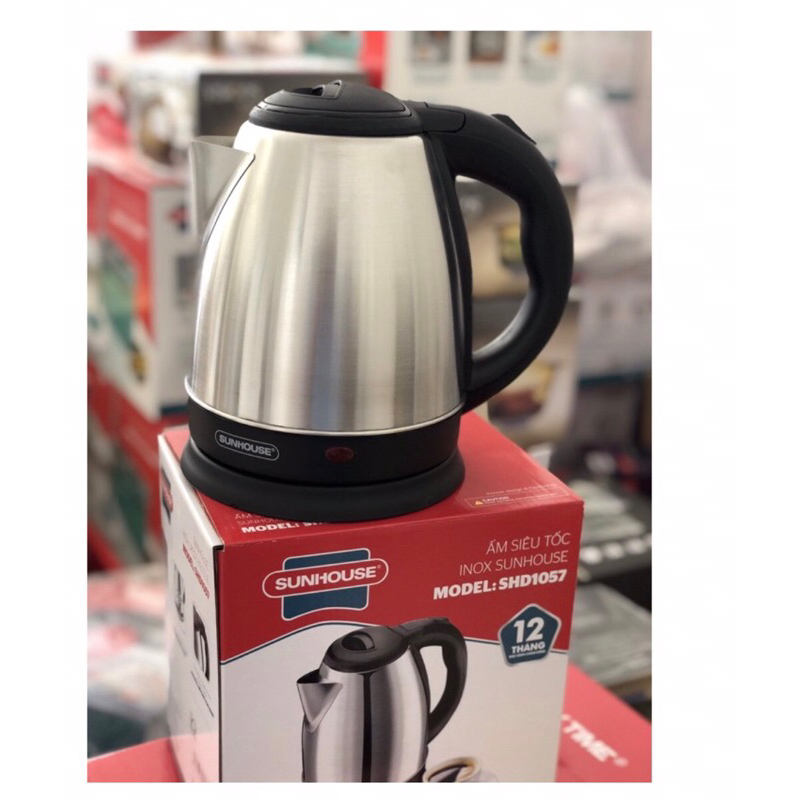 Ấm đun siêu tốc 1.5L SUNHOUSE SHD1057 - Thiết kế đơn giản, dễ dùng