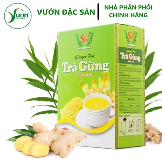 TRÀ GỪNG dạng cốm Sing Việt (Tùy chọn hộp xanh 200g - 20 gói x 10g, hộp vàng 100g - 10 gói x 10g)