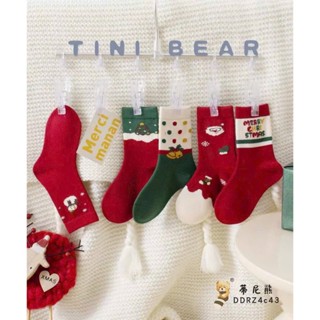   Hàng đẹp  5 đôi Tất Vớ Dài họa tiết Noel Giáng Sinh nhiều hình đáng yêu cho bé 2 - 12 tuổi SC168 