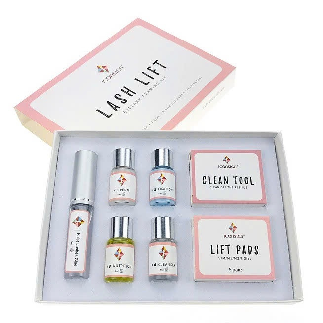 Set uốn mi Iconsign Lash Lift chính hãng - Bộ kit uốn mi collagen eyelash 3D 6D cong tự nhiên chuẩn 