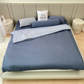 Bộ chăn ga gối Thun lạnh 5 món Lidaco ga bọc chun