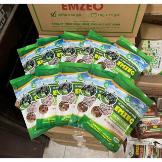 Combo 10 gói CHẾ PHẨM EMZEO rắc chuồng gà, làm đệm lót sinh học, khử mùi hôi chuồng trại chăn nuôi