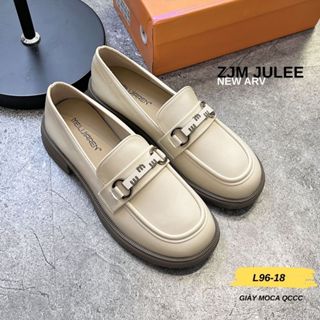 [Pandoll] Giày lười nữ da mềm bản QCCC L96-18 kiểu tiểu thư sang chảnh - Giày moca nữ cao cấp