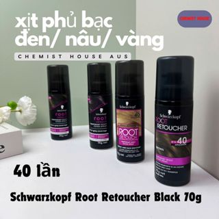 [Schwarzkopf] Xịt Phủ Tóc Bạc Tóc Mỏng Ngay Lập Tức Root Retoucher Nhanh Khô Đều Màu Dễ Gội Sạch 70gr