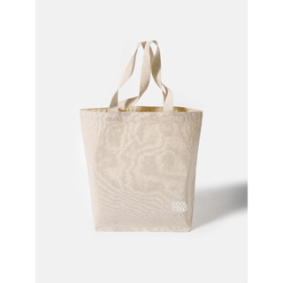 Túi Tote Canvas màu Be in logo Coolmate Unisex Coolmate