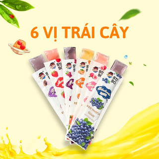 Kẹo Thạch SUSO Cây Dài FUCUCO Túi 24 Chiếc 780g Mix Nhiều Vị Trái Cây Dai Giòn Đậm Vị Trái Cây