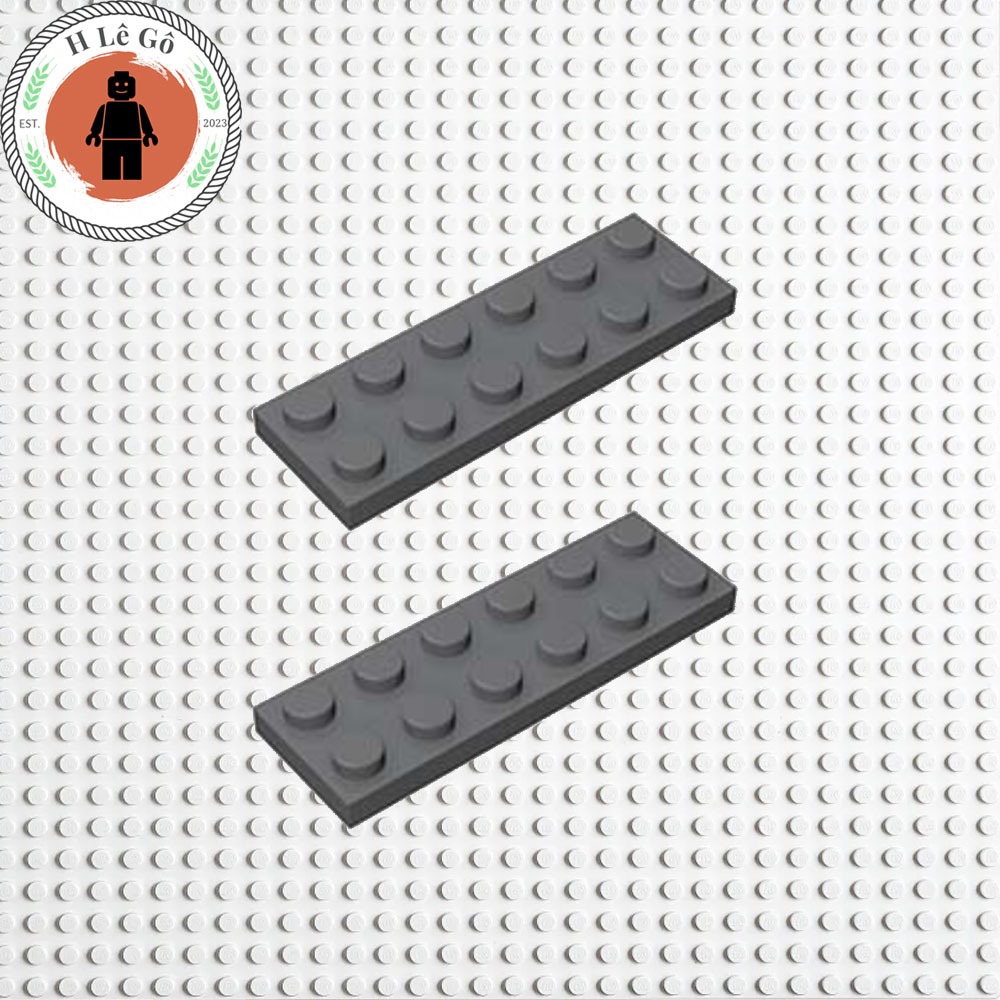 Combo 2 mảnh dẹt 2x6 màu xám đậm hàng mới