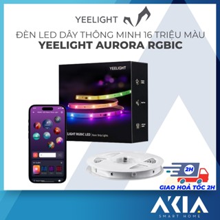 Đèn led dây Yeelight Aurora RGBIC, 16 triệu màu, đồng bộ âm nhạc, kết nối APP Yeelight, chính hãng