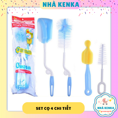 Bộ 5 Dụng Cụ Cọ Bình Sữa Cho Bé