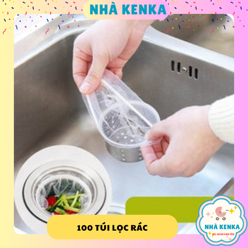 COMBO 100 Túi Lọc Rác Bồn Rửa Chén