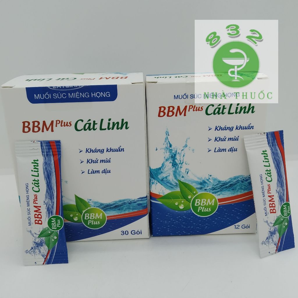 Muối súc miệng họng BBM Plus Cát Linh