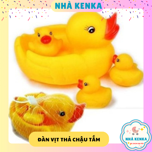 Đồ chơi bóp chip 4 mẹ con nhà vịt