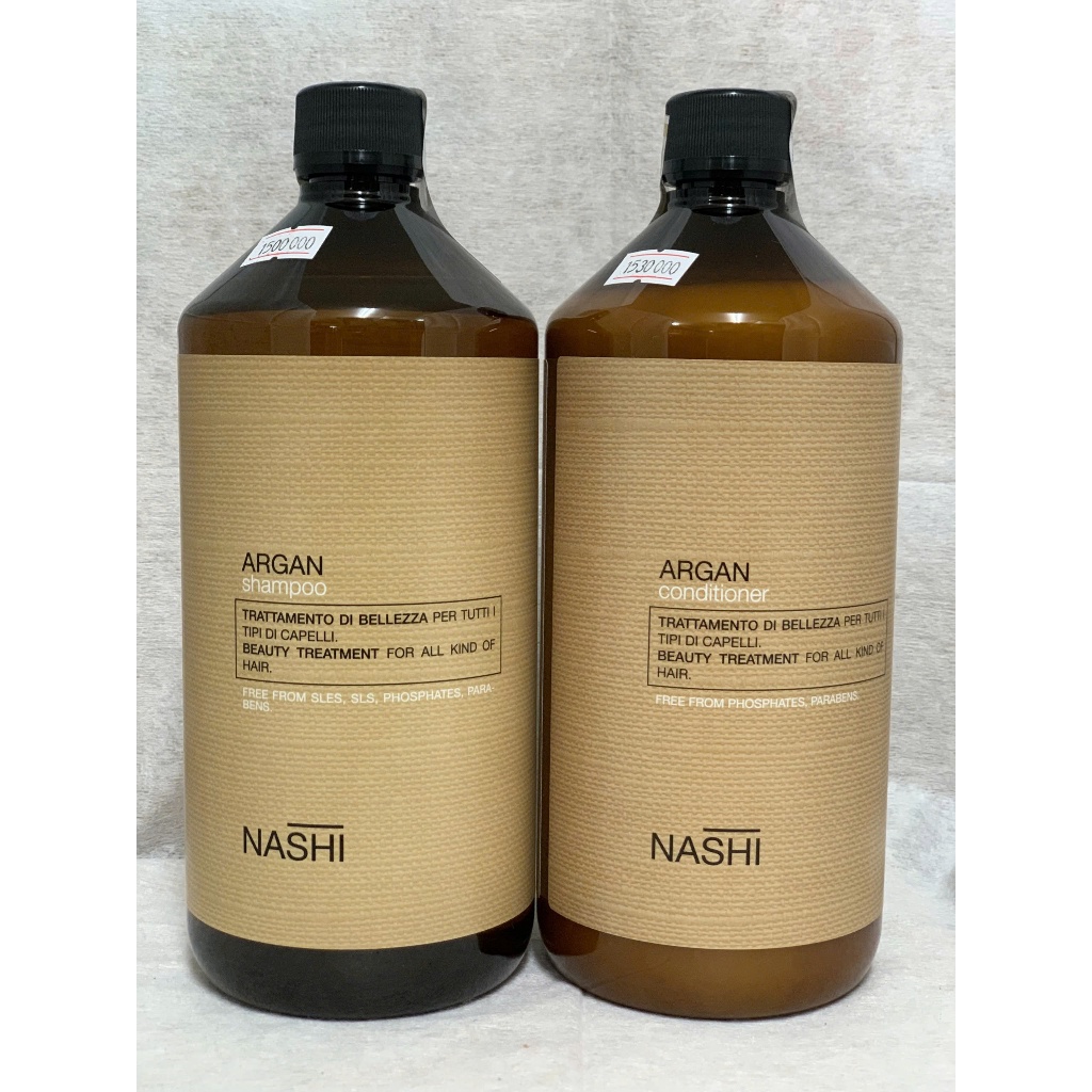 NASHI-CHÍNH HÃNG DẦU GỘI, XẢ PHỤC HỒI CHO MỌI LOẠI TÓC NASHI ARGAN CLASSIC 1000ML