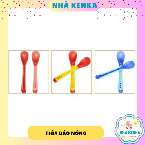 Thìa báo nóng cho bé ăn dặm