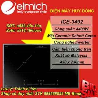 Bếp từ đôi Elmich ICE-3492