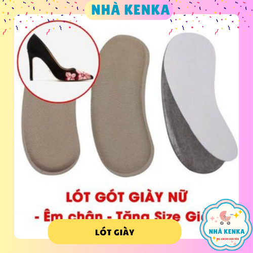 Bộ 2 Miếng lót gót giày nữ