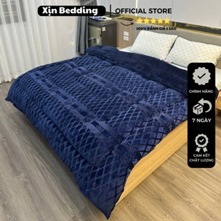  Chăn lông thỏ COCO hàng Nhập Khẩu chuẩn 4kg siêu dày ấm mềm mịn Chăn đại hàn không rụng lông giữ ấm cực tốt 2m-2m3 