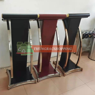 BỤC PHÁT BIỂU BẰNG GỖ MÀU NÂU ĐỎ E-011