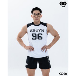 Áo Thun Ba Lỗ TankTop Thể Thao Nam Phối Vai form suông rộng tập gym chạy bộ pickleball bóng rổ - X9 Sportswear - X091