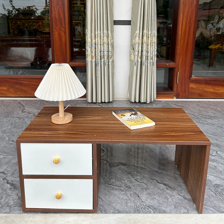 Bàn Trang Điểm Ngồi Bệt Có Ngăn Kéo - Bàn Làm Việc Ngồi Bệt Gỗ MDF Phủ Melamine Cao Cấp | BigBuy360 - bigbuy360.vn