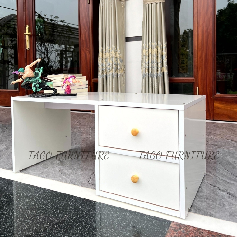 Bàn Trang Điểm Ngồi Bệt Có Ngăn Kéo - Bàn Làm Việc Ngồi Bệt Gỗ MDF Phủ Melamine Cao Cấp | BigBuy360 - bigbuy360.vn