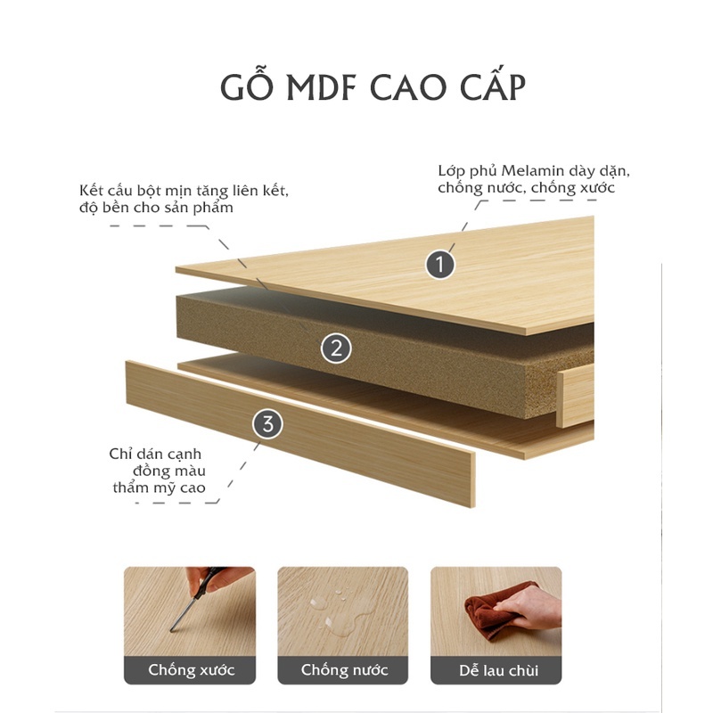 Bàn Trang Điểm Ngồi Bệt Có Ngăn Kéo - Bàn Làm Việc Ngồi Bệt Gỗ MDF Phủ Melamine Cao Cấp | BigBuy360 - bigbuy360.vn