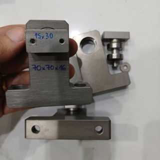 gối đứng nhôm thép trục 8 12 vòng bi sẵn lỗ ốc chế mài mũi khoan