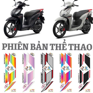 Tem xe VISION 2025 mẫu THỂ THAO (tem chế)mới tem dán xe 4 lớp kèm logo chống nước chống phai màu