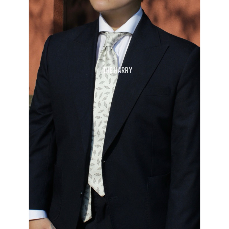 Cà vạt 8cm màu Ivory - màu kem - Ivory Neckties by The Harry