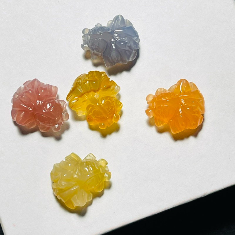 Charm cá lộc đá t ự n h i ê n đẹp dùng mix vòng hay làm mặt dây chuyền ib chọn màu