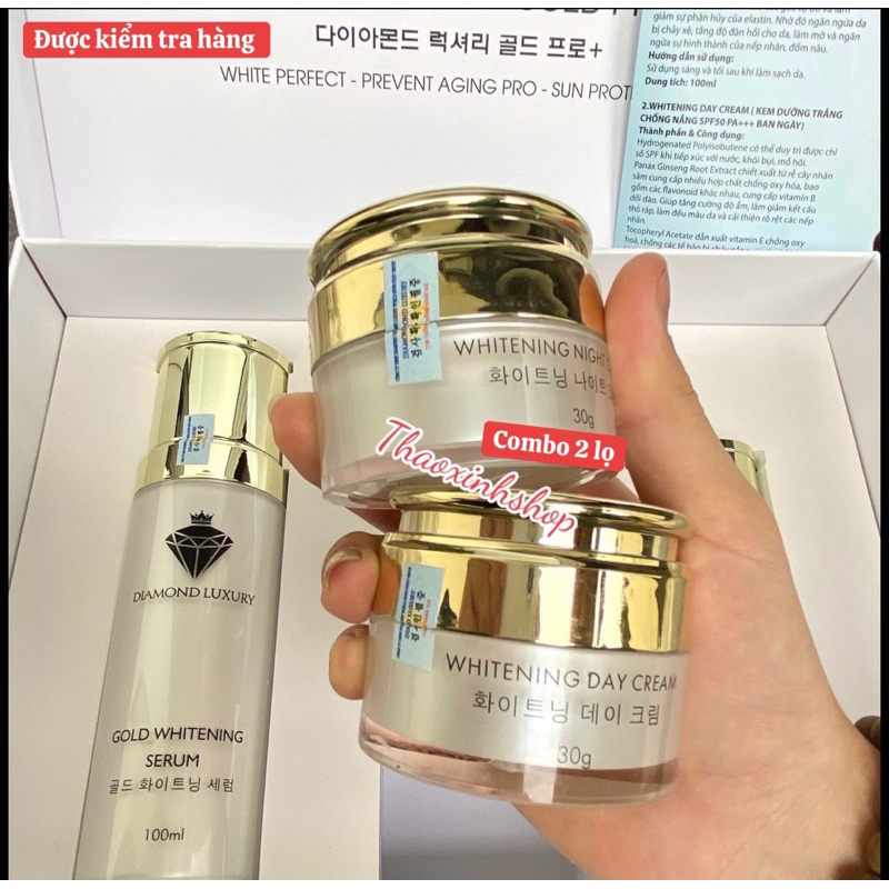 COMBO KEM NGÀY + KEM ĐÊM Diamond Luxury Gold Pro+ Chính hãng