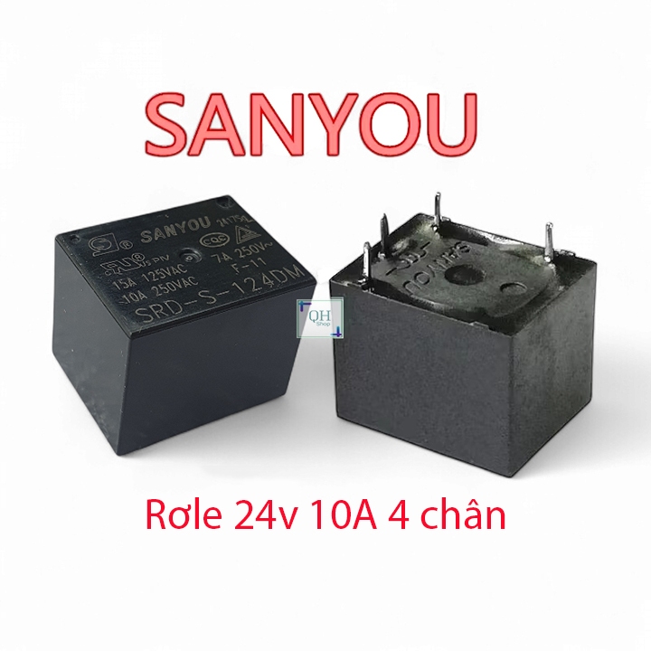 Rơ Le SanYou SRD-S-124DM 24V DC 4 Chân