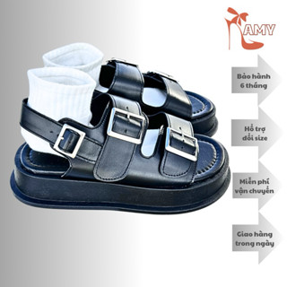 giày sandan học sinh mã 280 ,quai cài khóa đế cao su non dẻo nhẹ,cao 4 phân thích hợp đi học đi chơi đi biển,