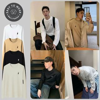 Áo thun Thêu Logo Ngựa Nam Nữ đồ đôi áo phông dài tay chất liệu cotton cao cấp