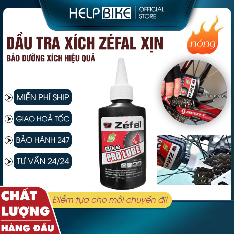 Dầu tra xích xe đạp thể thao, Hãng Zefal, Khô Nhanh, Chống Bẩn Xích DX02