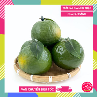 Trái cây giả, hoa quả nhựa trang trí, trái cam sành trưng bày đẹp như thật - Loại xịn