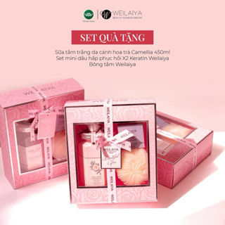 Hộp quà cao cấp Sữa tắm hương nước hoa WEILAIYA dưỡng ẩm, mịn da
