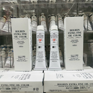 [DA ĐEN] Sơn Dầu Holbein Artist 110ml - Tone Trắng