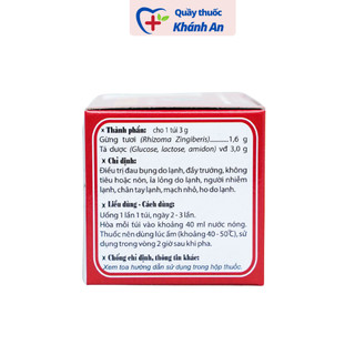Trà gừng Traphaco (Hộp 10 túi) - Trapharo